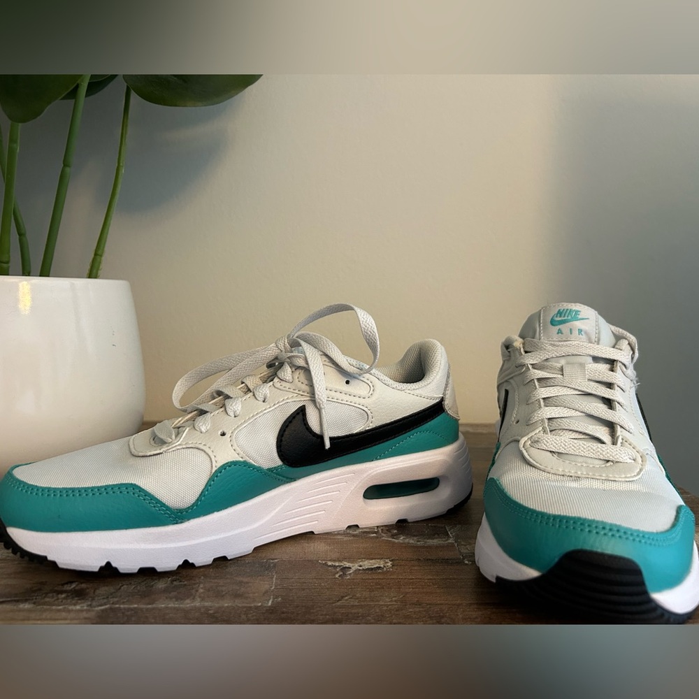 Nike Air Max Sneakers in Teal and White